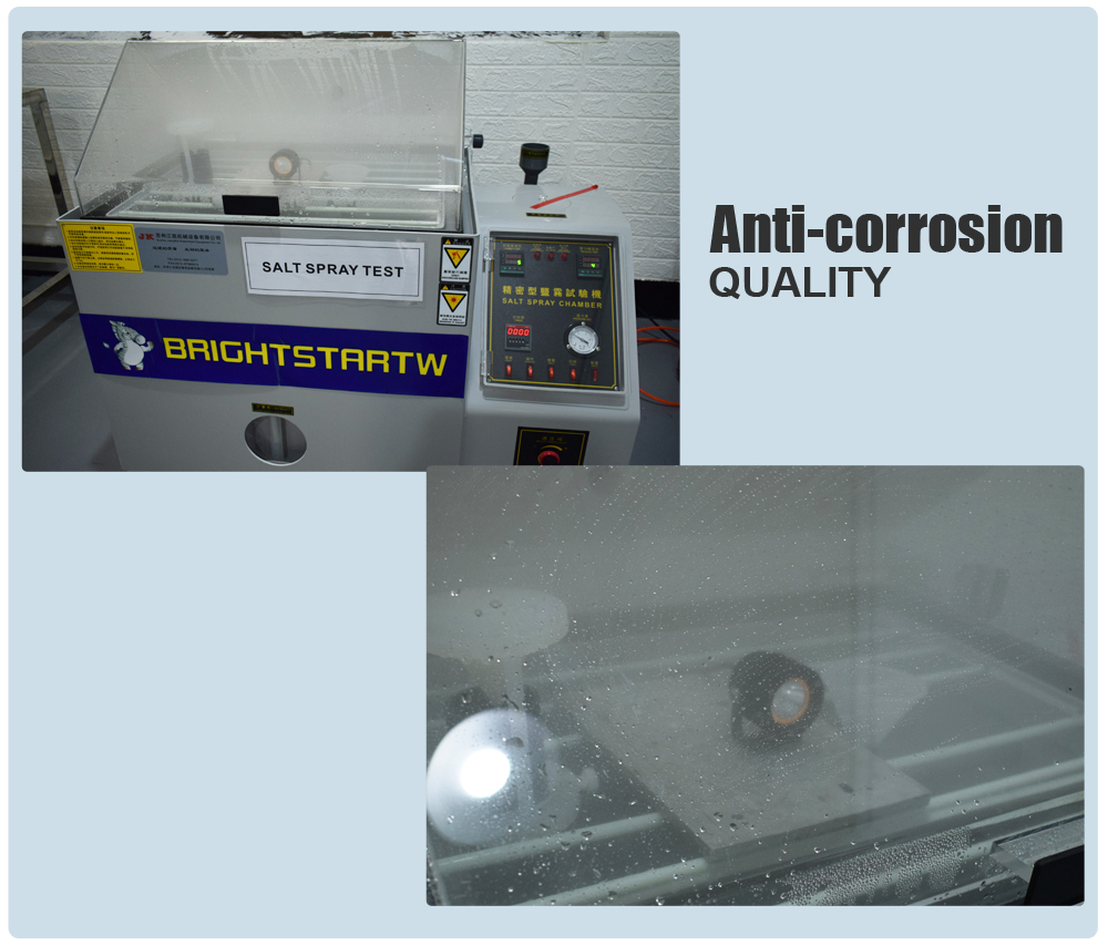 Salt spray corrosion test for Brightstar exterior lighting modules