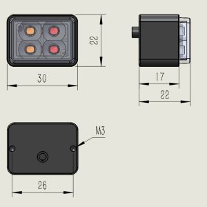 AT-R1M Flat Type Size