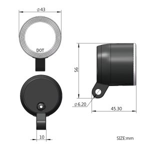 E Scooter Lights E-MARK DARKBUSTER E11 size