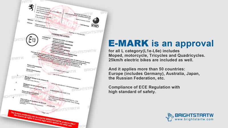 EU E-MARK Certification