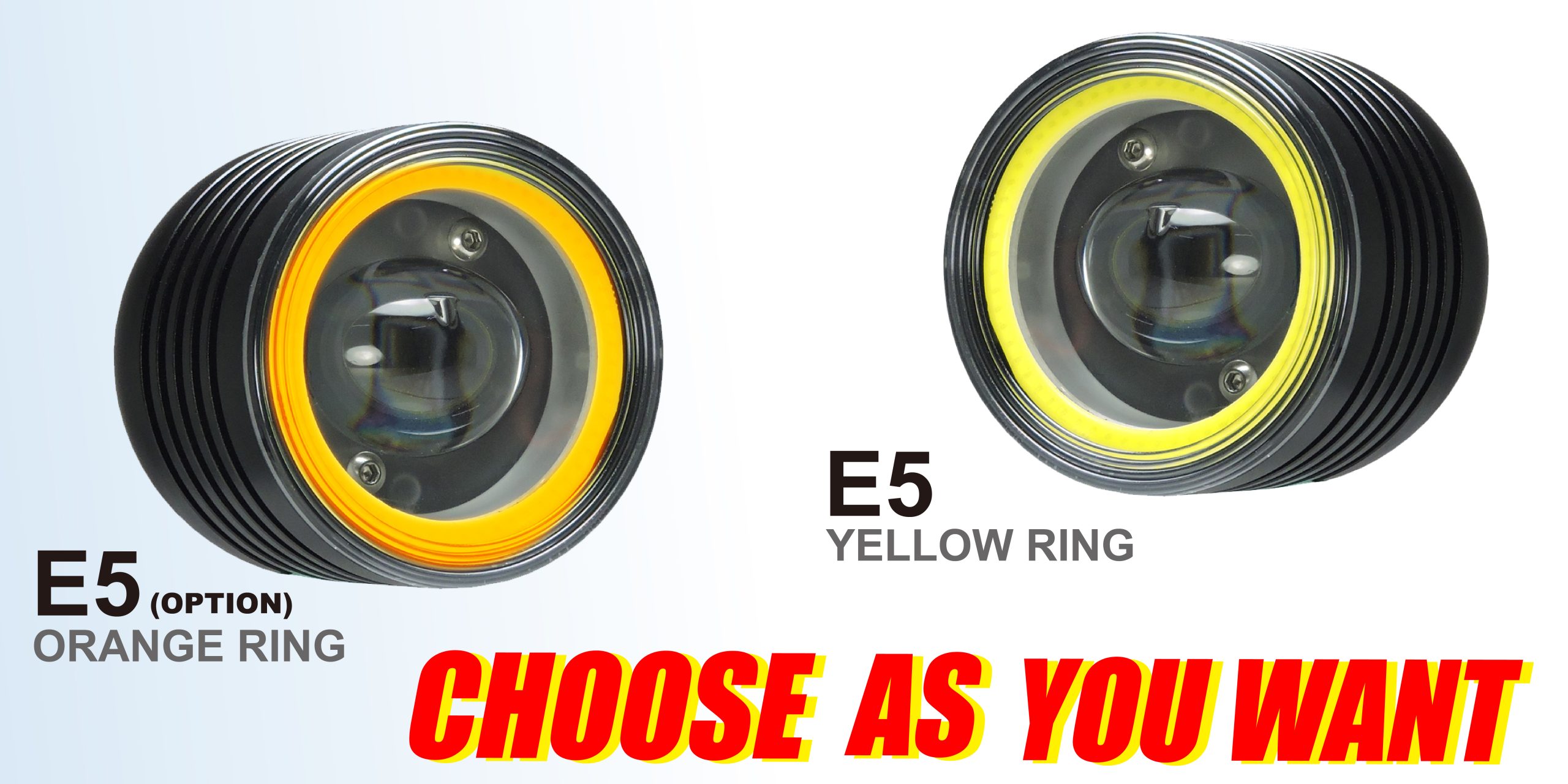 Ebike Headlight E-MARK DARKBUSTER E5_OPTION COLOR