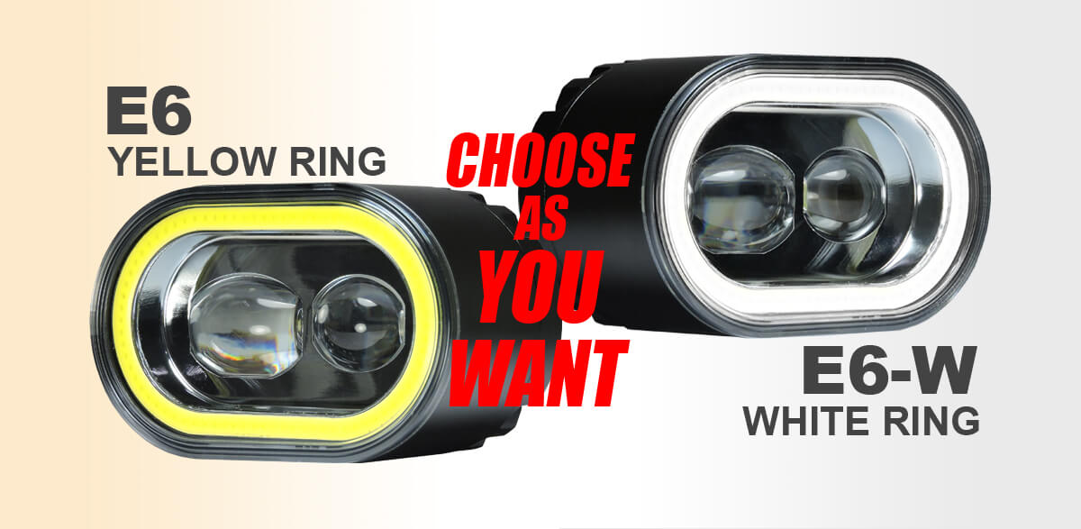 Headlight For Motorcycle E6 & E6-W