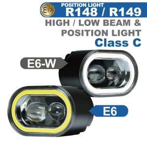 Headlight For Motorcycle E-MARK DB E6-3-02