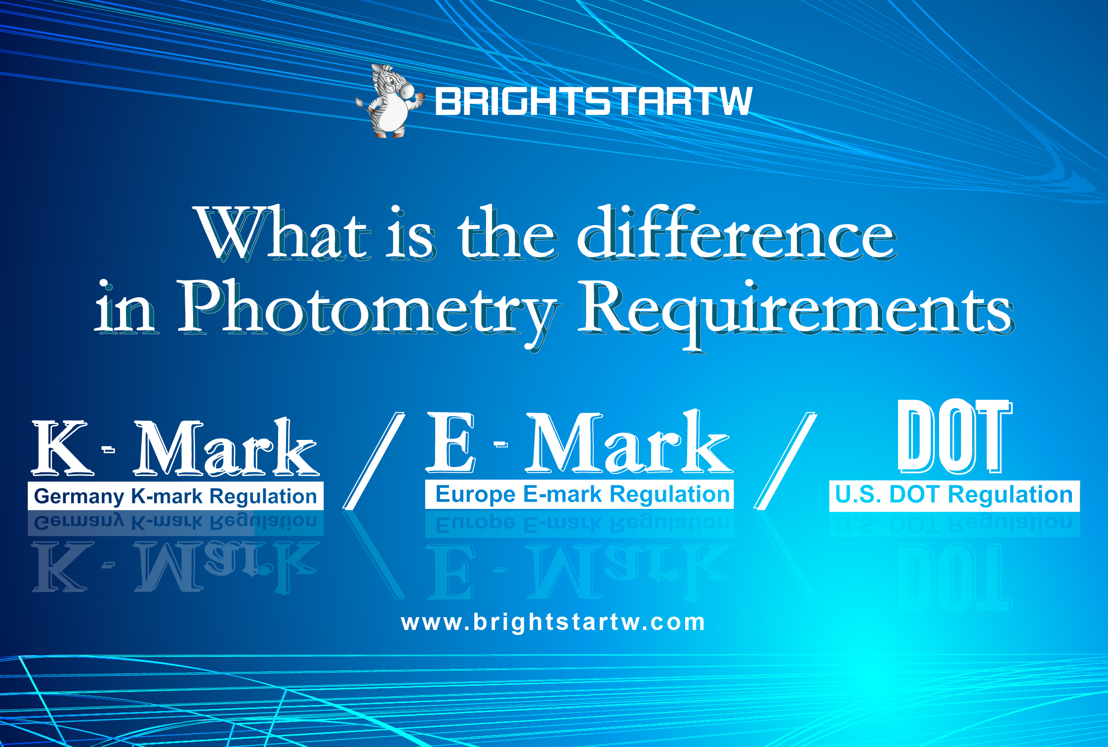 DOT Compliant & E-MARK & K-MARK - What is the difference?