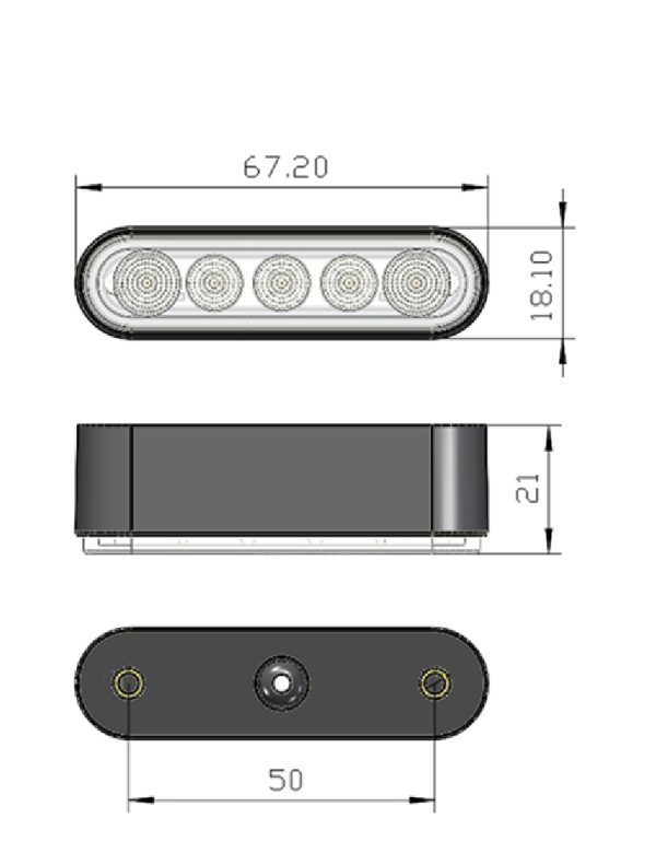 Mobility Scooter Lights DARKBUSTER AT-R1 SIZE