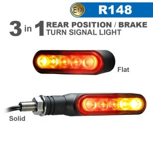 Motorcycle Brake Light Turn Signal Combo DARKBUSTER AT1-R