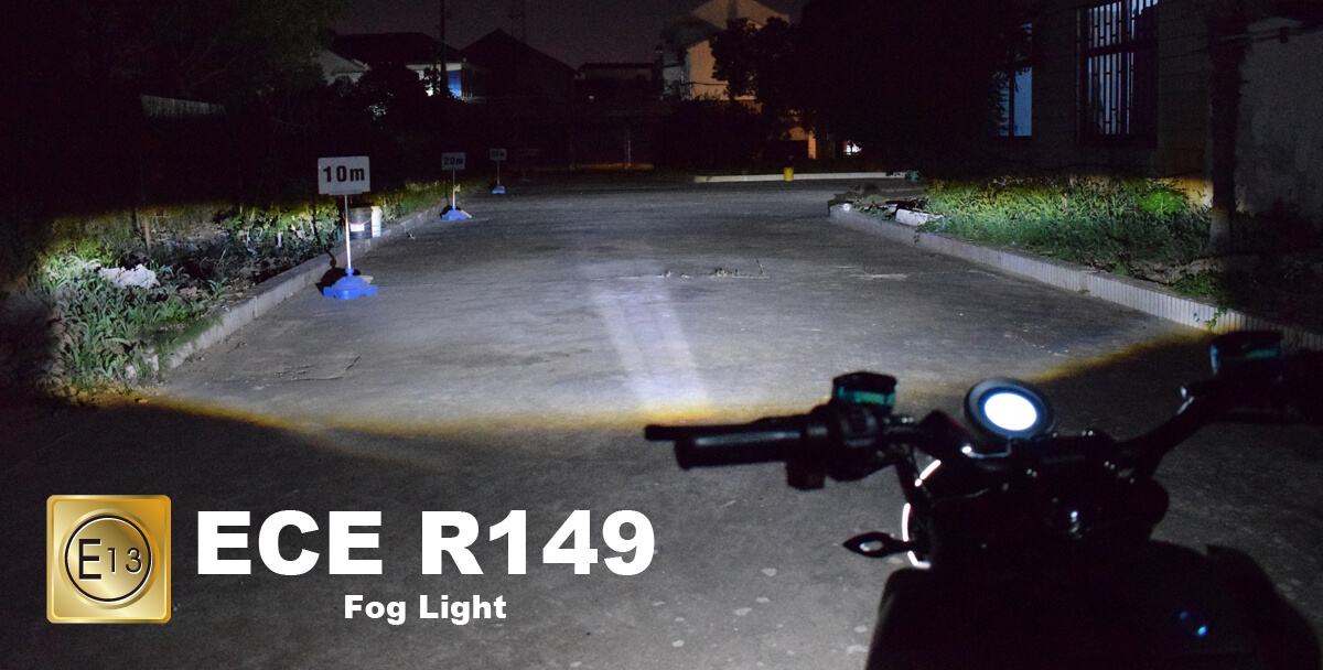 7 Inch LED Headlight E-MARK E7 (L1e~L7e) Actual Illumination Range Demonstration_B