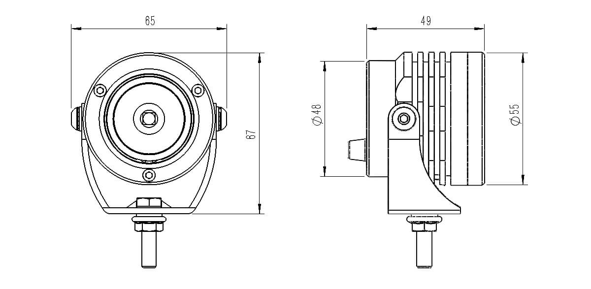 Motorcycle LED Indicator E-MARK DB 6 New size