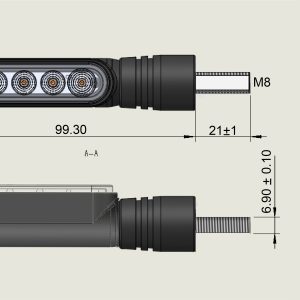 Motorcycle Indicator DARKBUSTER AT1-F (Solid)