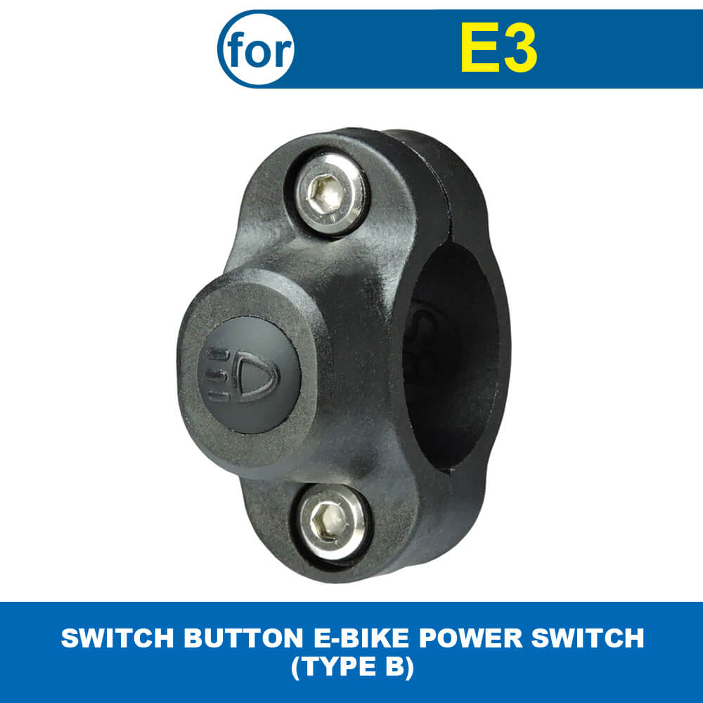 Ebike Headlight E-MARK DARKBUSTER E5 switch button e-bike power switch type b