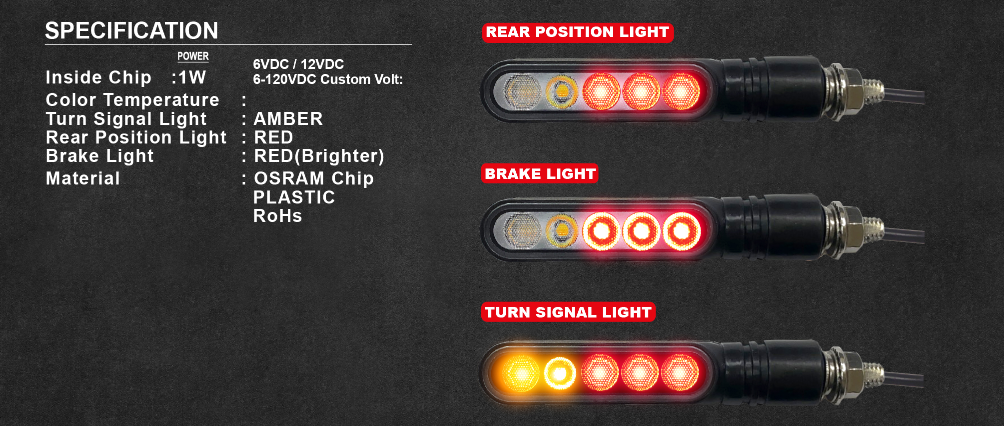 Turn-Signal-Light-For-Electric-Motorbike-E-MARK-DB-AT-R2-NEW