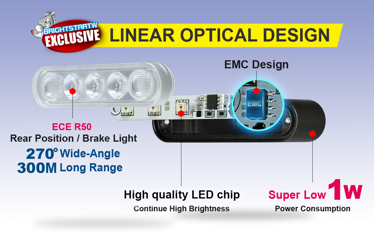 Universal LED Tail Light DB T2E-1