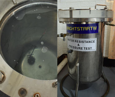 resistance and pressure test of driving light