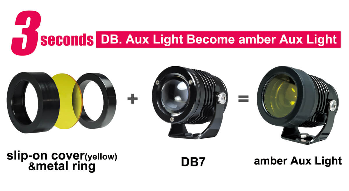 Auxiliary Light Covers For DB7 Use with slip-on cover-1